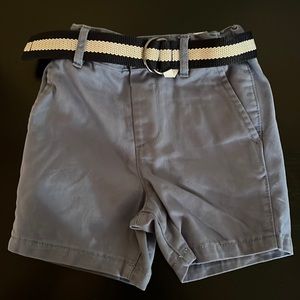 NWT The Children’s place Hudson Bay shorts with belt size 18-24 months